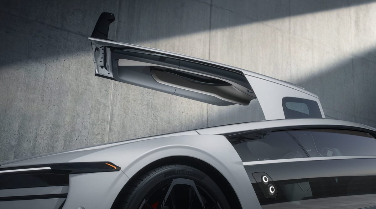 Ceer Exobot sedan with Shahin Wing doors open