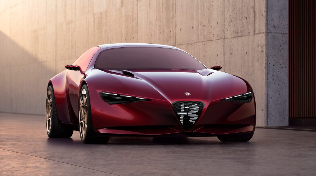 Alfa Romeo Cuorerosso concept floats a V6 hybrid