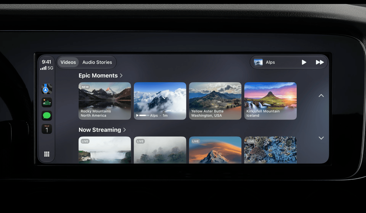 Apple CarPlay in iOS 27: parked video, a new Siri, and a Liquid Glass redesign