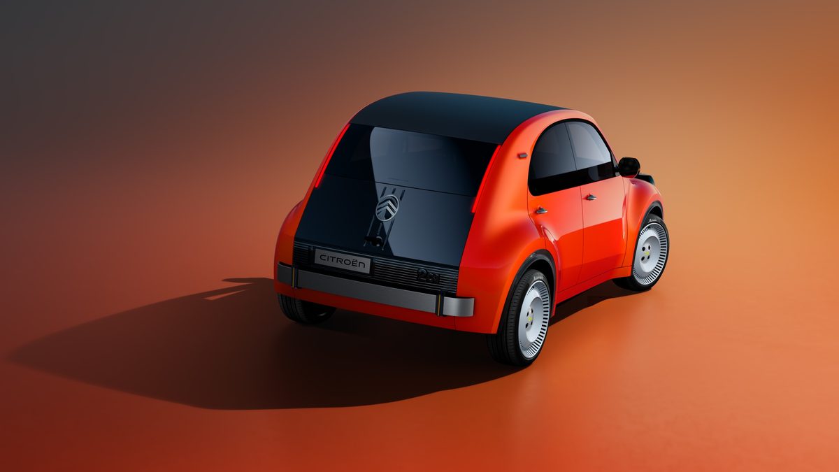 Citroën 2 CV Concept rear three-quarter view