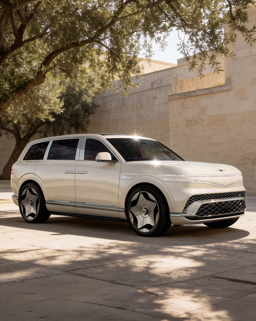 Genesis GV90 puts an airbag in its glass roof