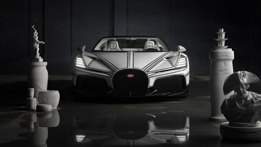 Bugatti W16 Mistral Blanc Éternel: прощание в фарфоре