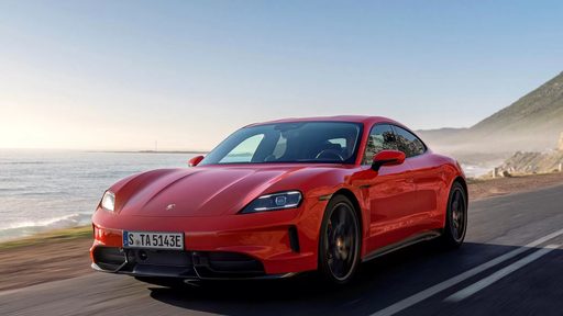 Porsche Taycan 2027: E-Shift simulates eight gears via paddles, NACS becomes standard