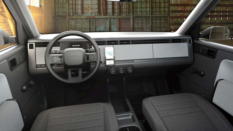 Slate Truck revealed: a $24,950 electric pickup built around modular kits - interior
