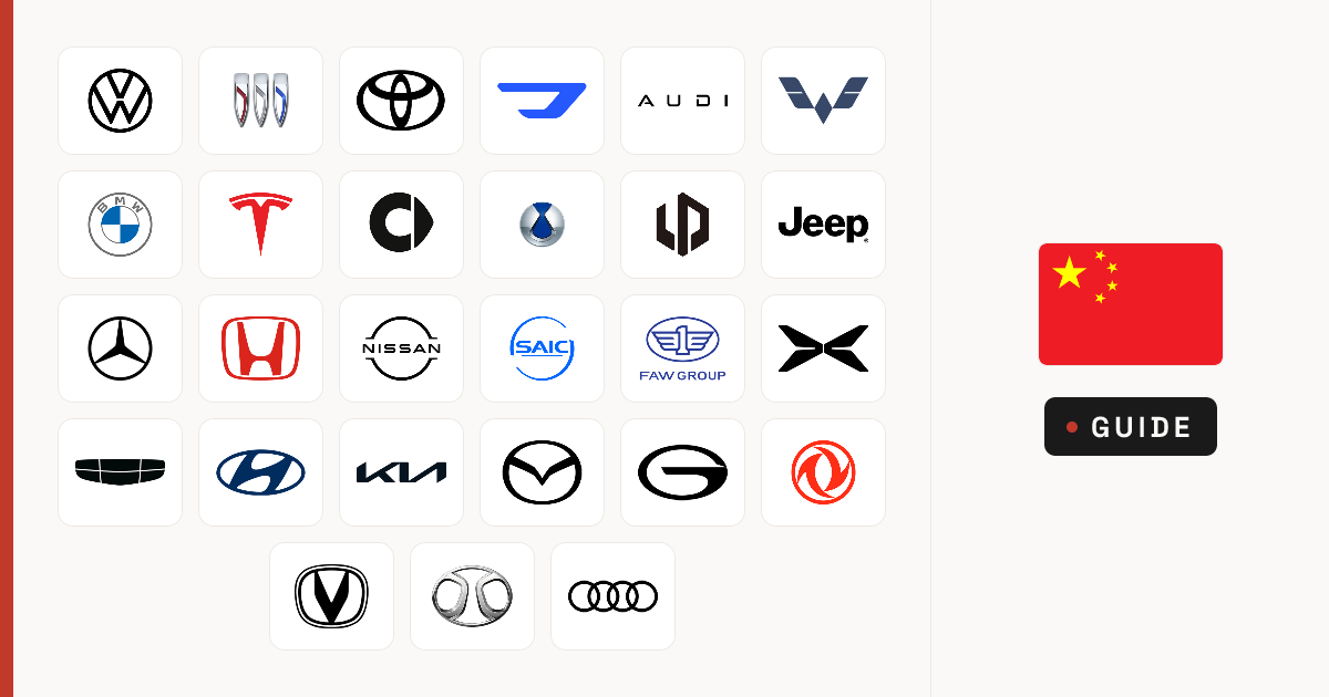 Joint-venture car brands in China